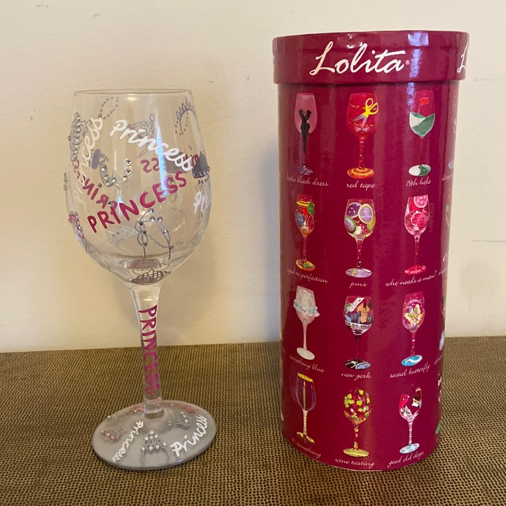 Lolita Wine Glass- “Princess” New in Box
